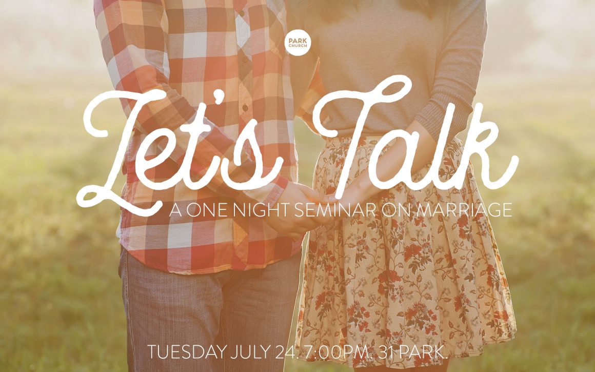 Let’s Talk: a marriage seminar