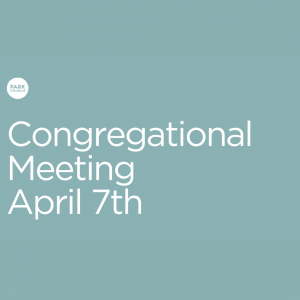 Spring Congregational Meeting